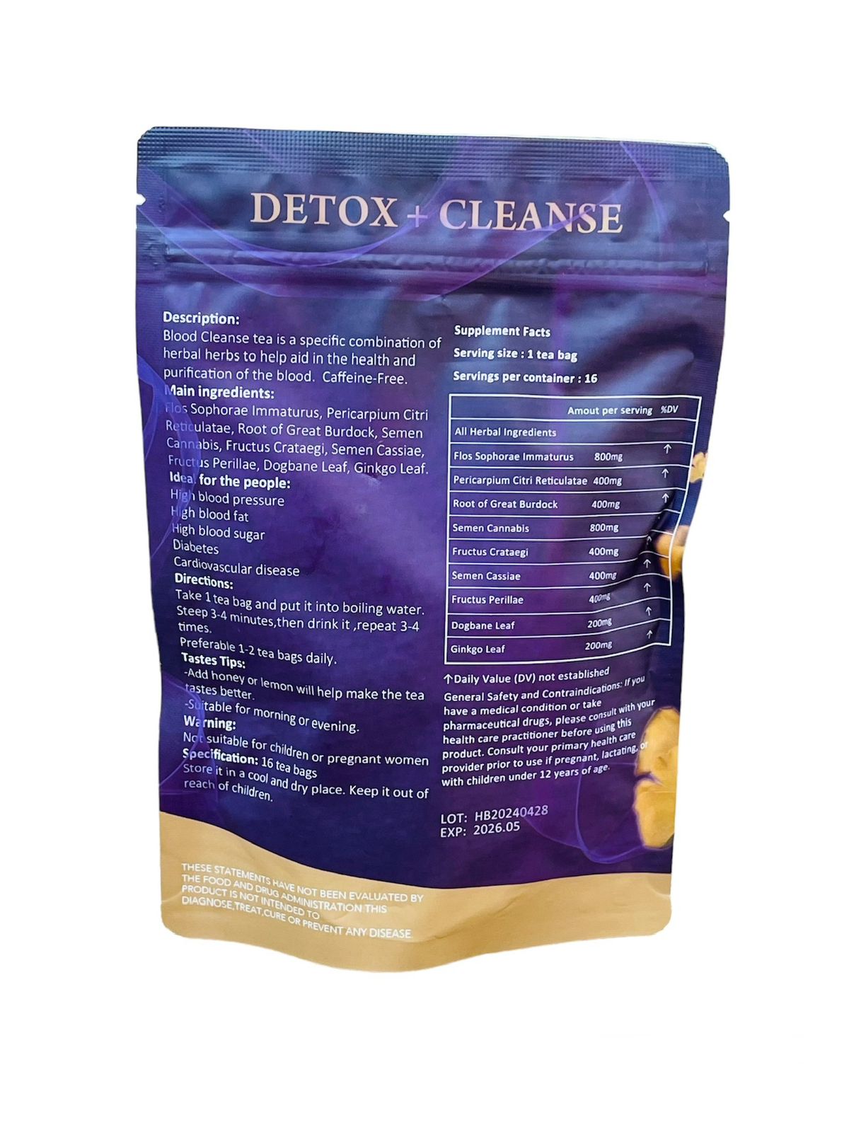 Blood Cleanse Tea 16-Teabags